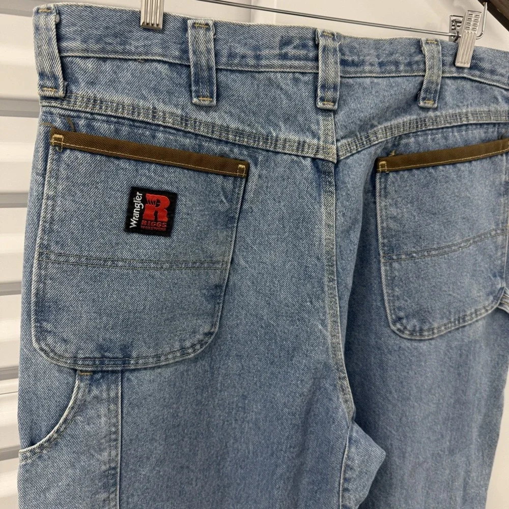 Wrangler Riggs Workwear Carpenter Jeans 36x34 Relaxed Fit Denim Work Pants